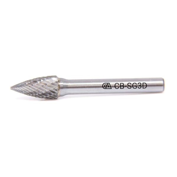 Continental Abrasives SG3 Double Cut Arch Pointed Nose Tungsten